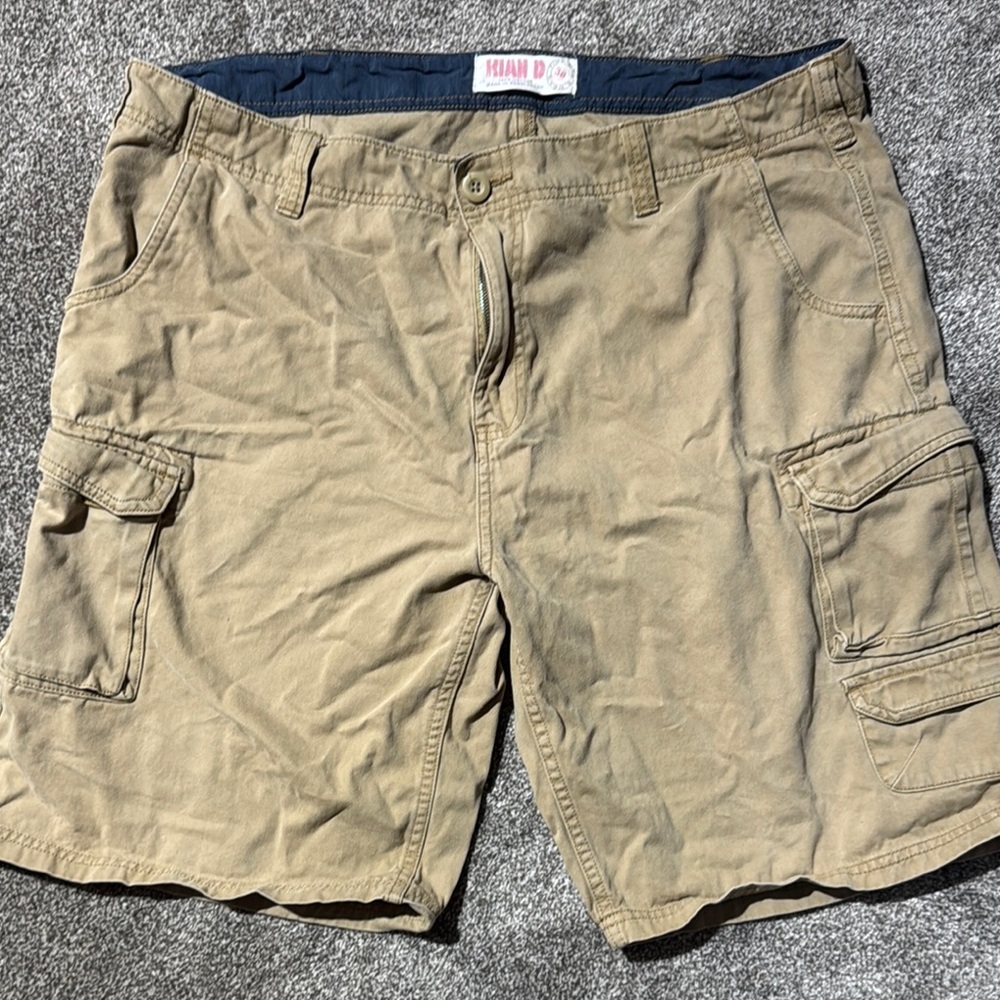 Tan Cargo Shorts with Lightweight Summer Design